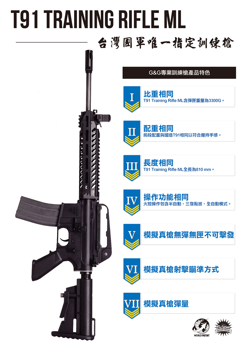 T91 訓練用步槍_實彈射擊訓練(射擊預習訓練槍)