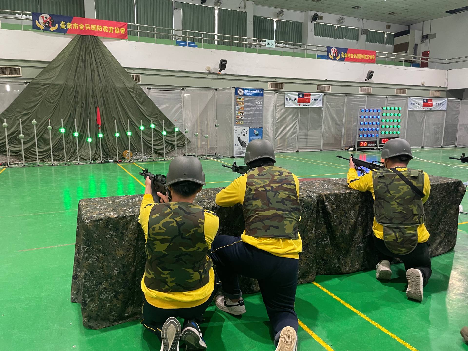 國立新營高中舉辦113年度全民國防教育多元活動「Airsoft Gun 射擊競賽」