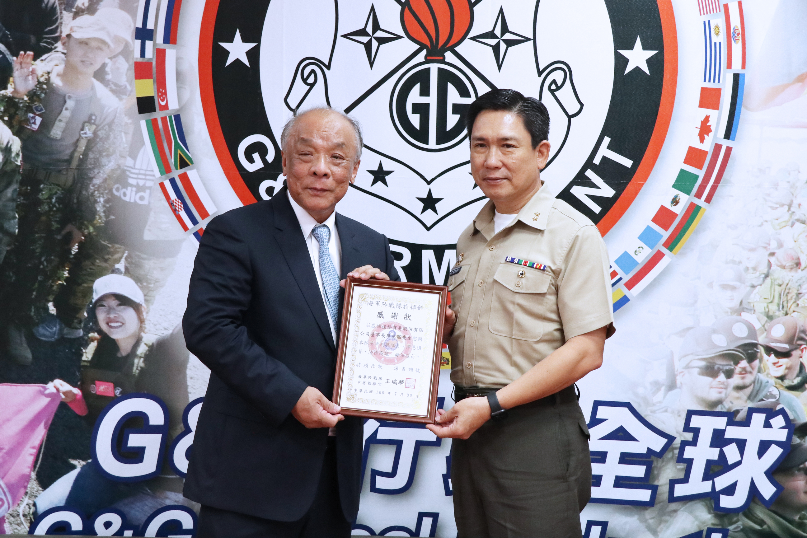 海軍陸戰隊司令官王瑞麟參訪