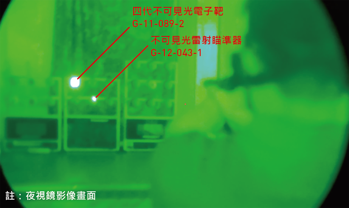 攜帶夜視鏡模擬夜間射擊實況