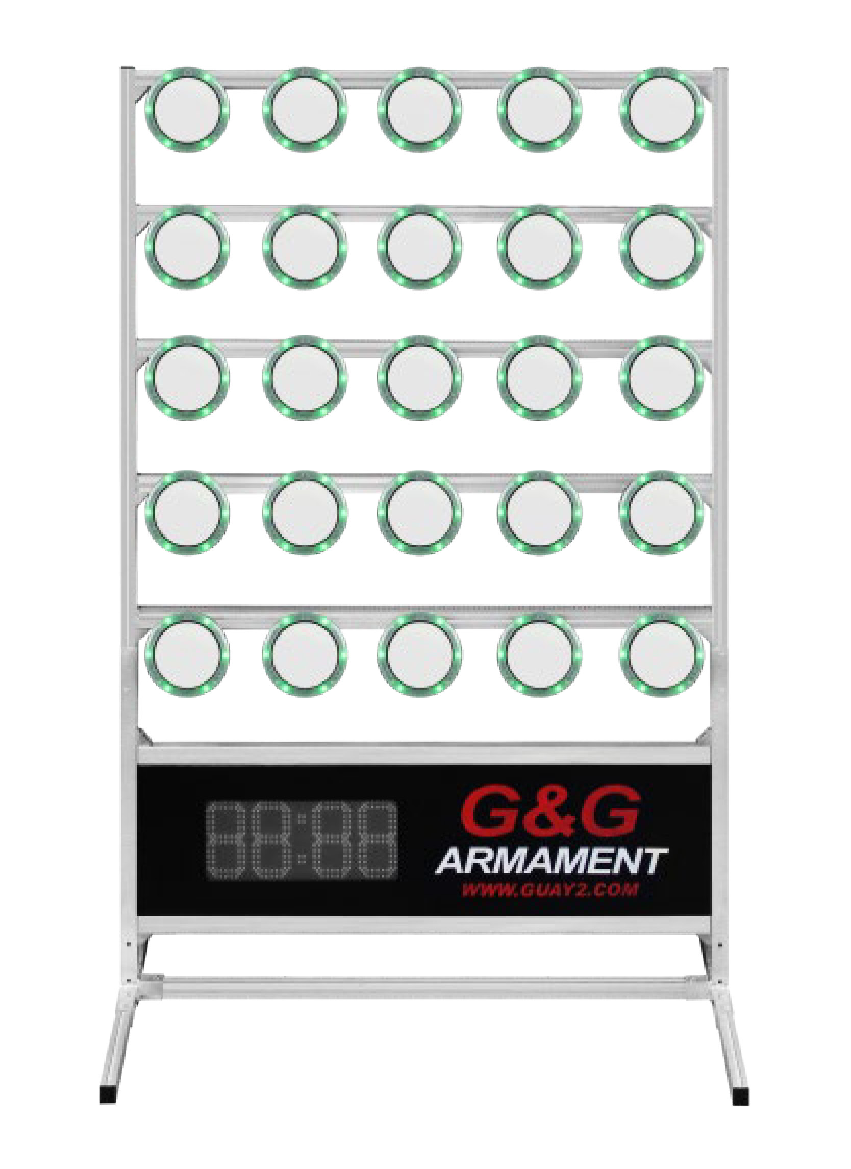 MOD-1 全燈模式靶機 - 25靶全綠